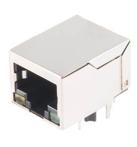 501-2110 MagJack 100 Base-T, POE 15W, Tab Down, No EMI, 21.35mm